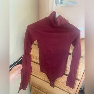FreePeople bodysuit turtleneck fitted